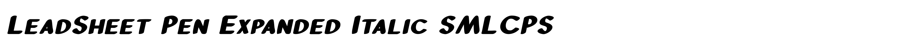 LeadSheet Pen Expanded Italic SMLCPS